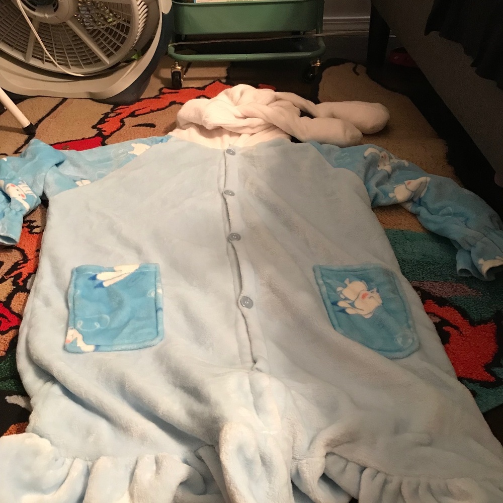 Cinnamoroll inspired wearable  blanket